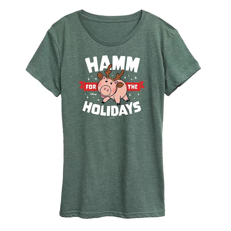 Disney / Pixar's Toy Story Women's Hamm For The Holidays Graphic Tee, Girl's,  Product Image