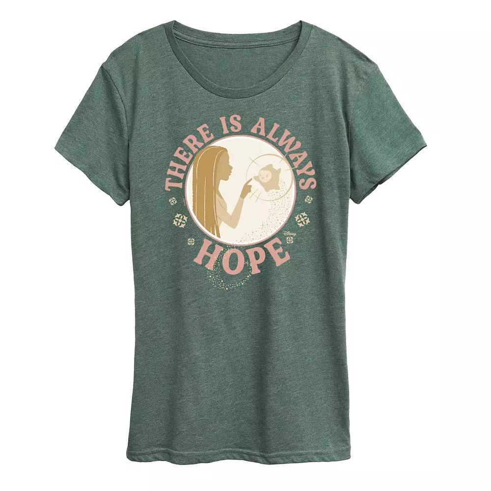Disney's Wish Asha and Star Women's There Is Always Hope Graphic Tee, Girl's,  Product Image