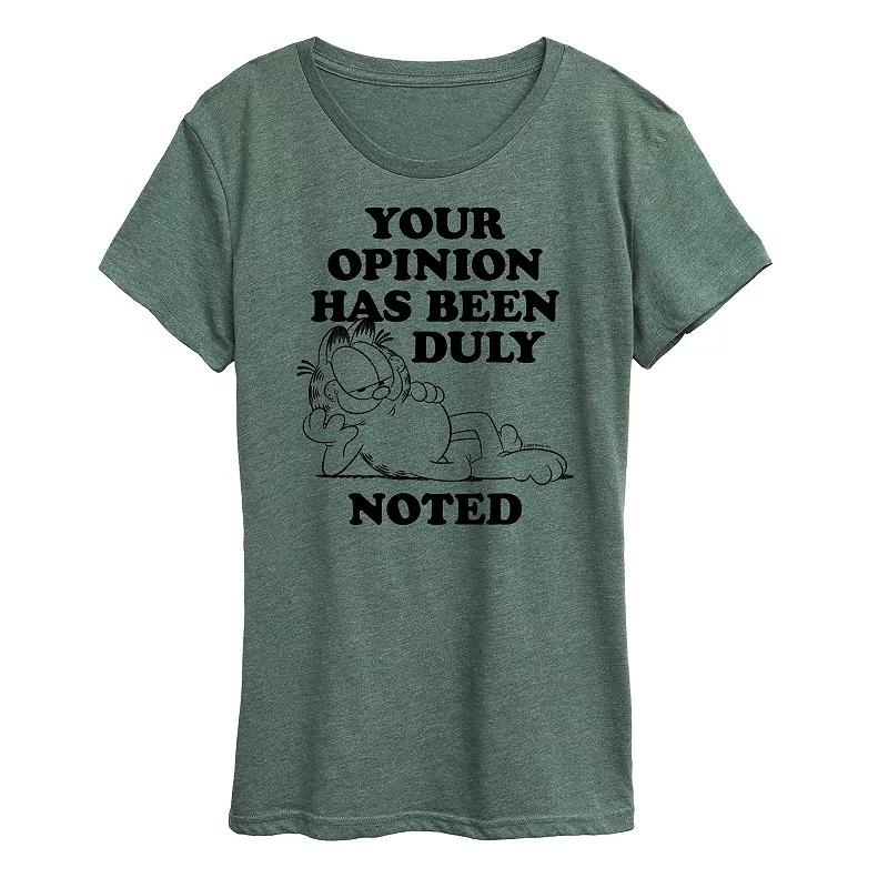 Plus Garfield Duly Noted Graphic Tee, Women's,  Product Image