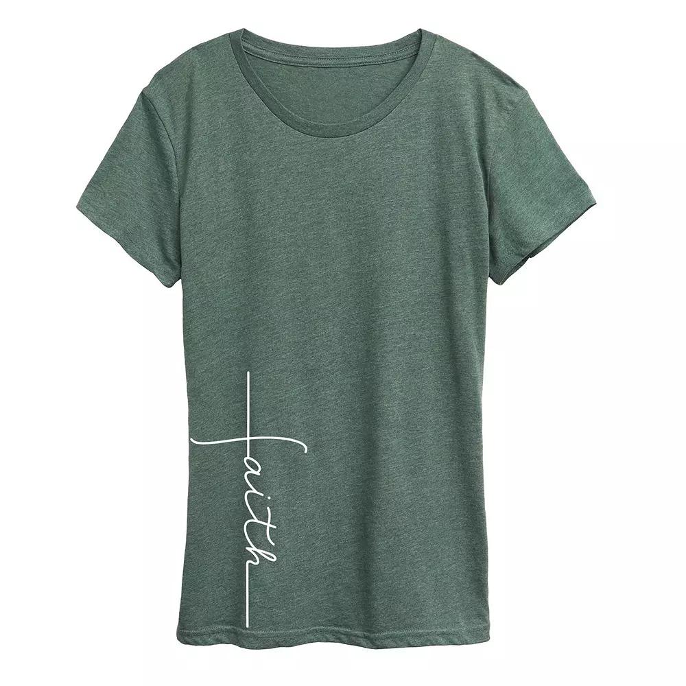 Women's Faith Cross Graphic Tee,  Product Image