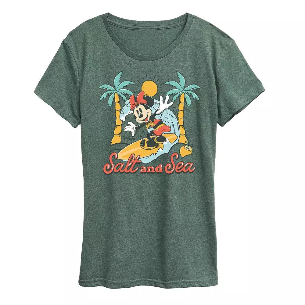 Disney's Minnie Mouse Women's Salt and Sea Graphic Tee,  Product Image