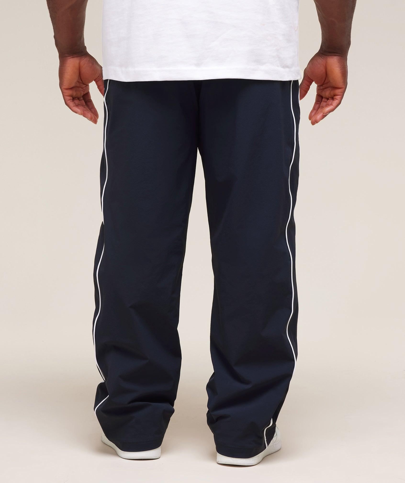 Gymshark Retro Crinkle Track Pants - Heavy Blue Male Product Image