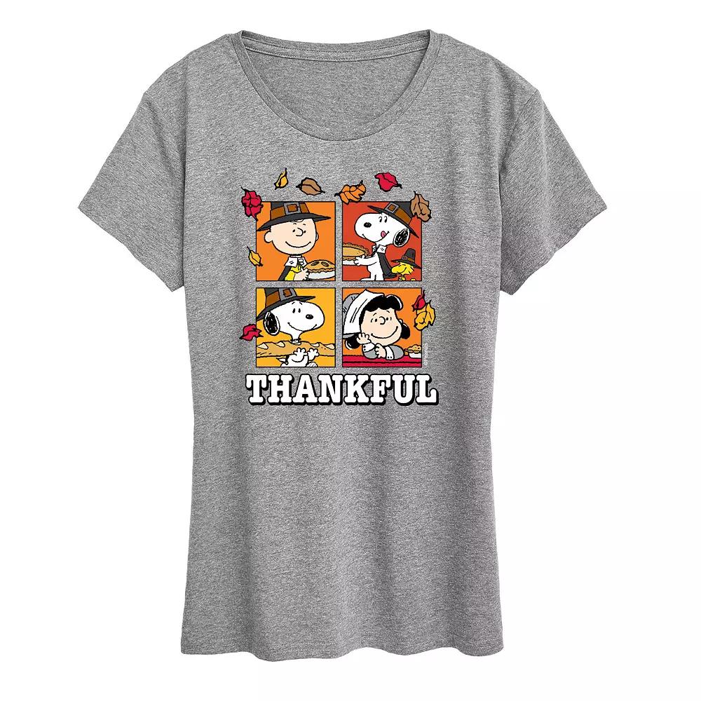 Women's Peanuts Thankful Graphic Tee, Girl's,  Product Image