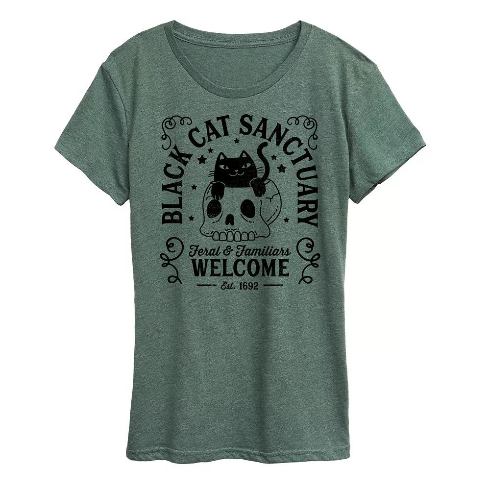 Women's Simple Line Drawing Of Dog Graphic Tee,  Product Image