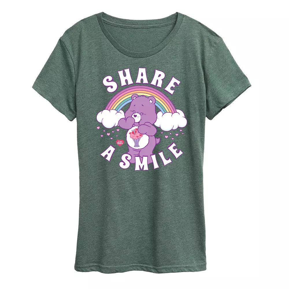 Women's Care Bears Share A Smile Graphic Tee, Girl's,  Product Image