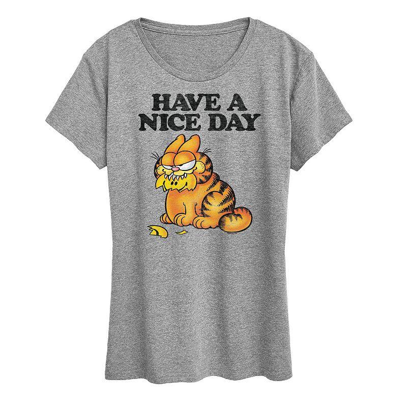 Women's Garfield Have A Nice Day Retro Graphic Tee, Girl's,  Product Image
