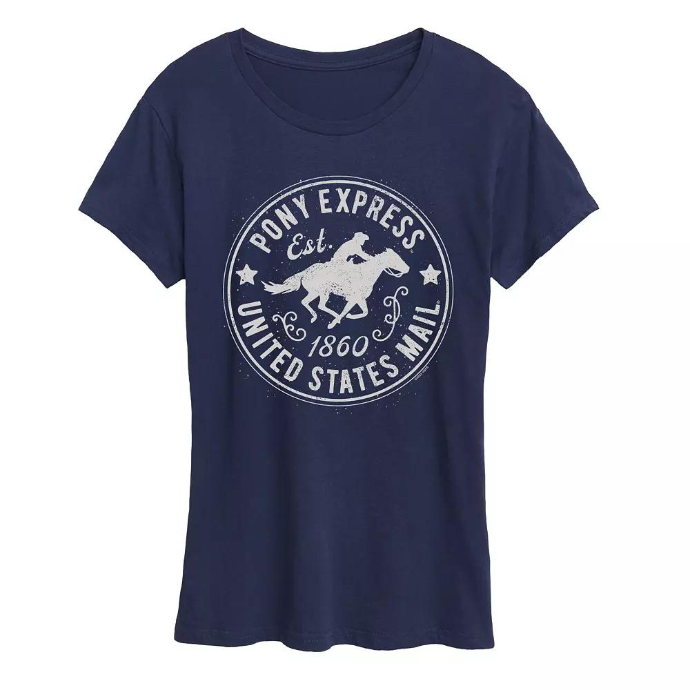 Women's USPS Pony Express Badge Graphic Tee,  Product Image