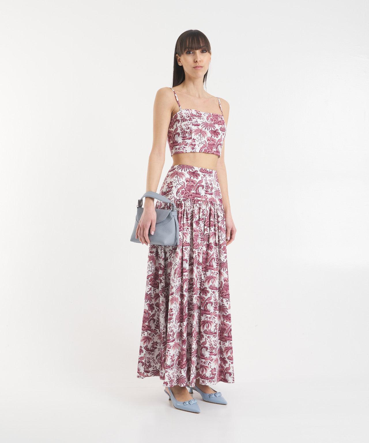 Maxi skirt with print 'Procida' Product Image
