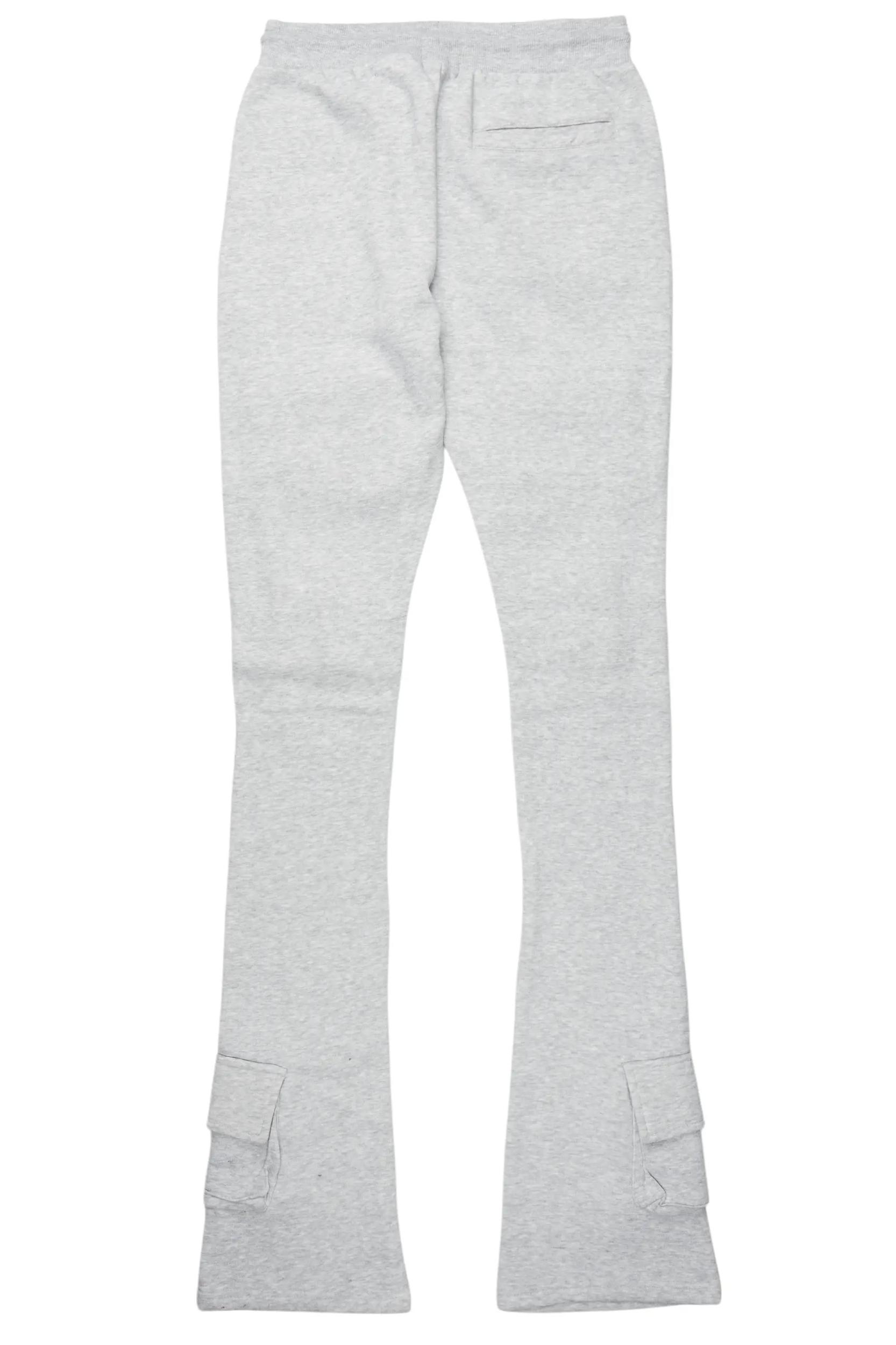 Connor Grey Stacked Flare Track Pant Male Product Image