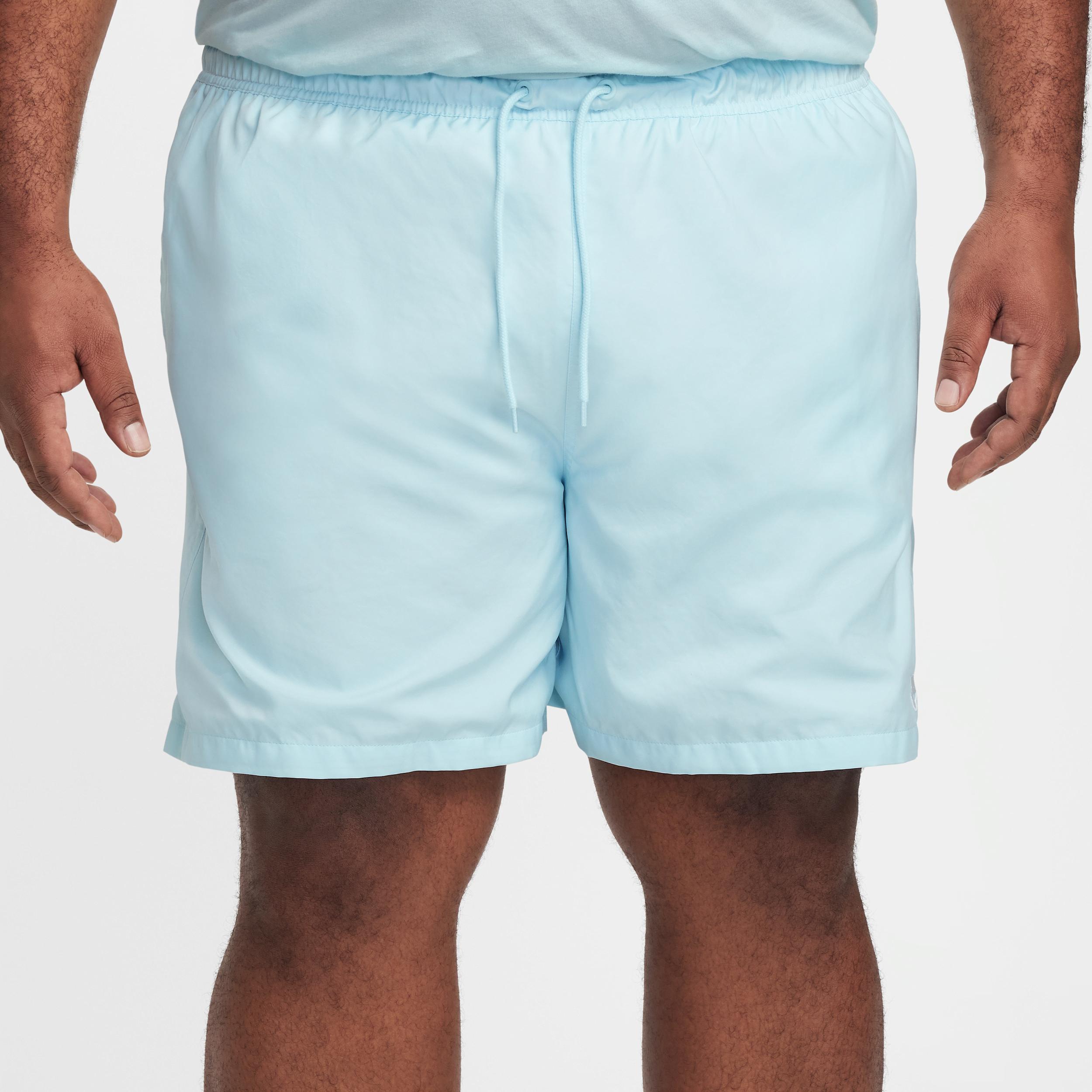 Nike Mens Nike Club Flow Shorts - Mens Blue/White Product Image