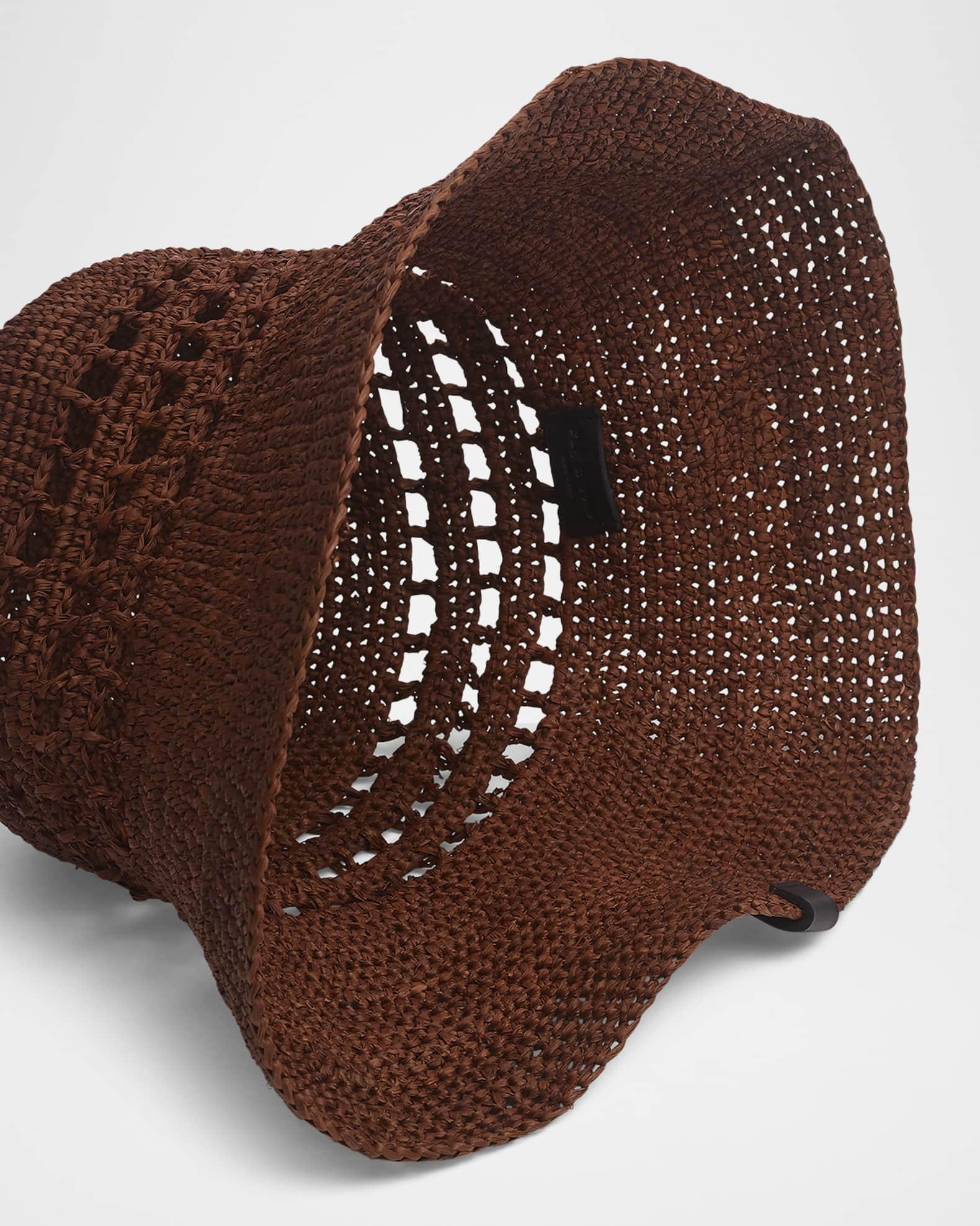 Daisie Rollable Raffia Bucket Hat Product Image
