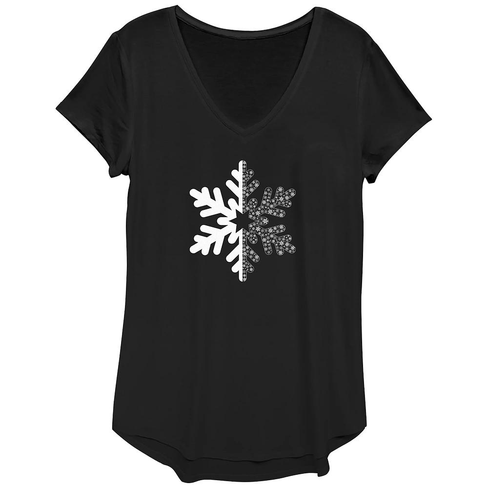 Women's Snowflake Graphic Tee,  Product Image