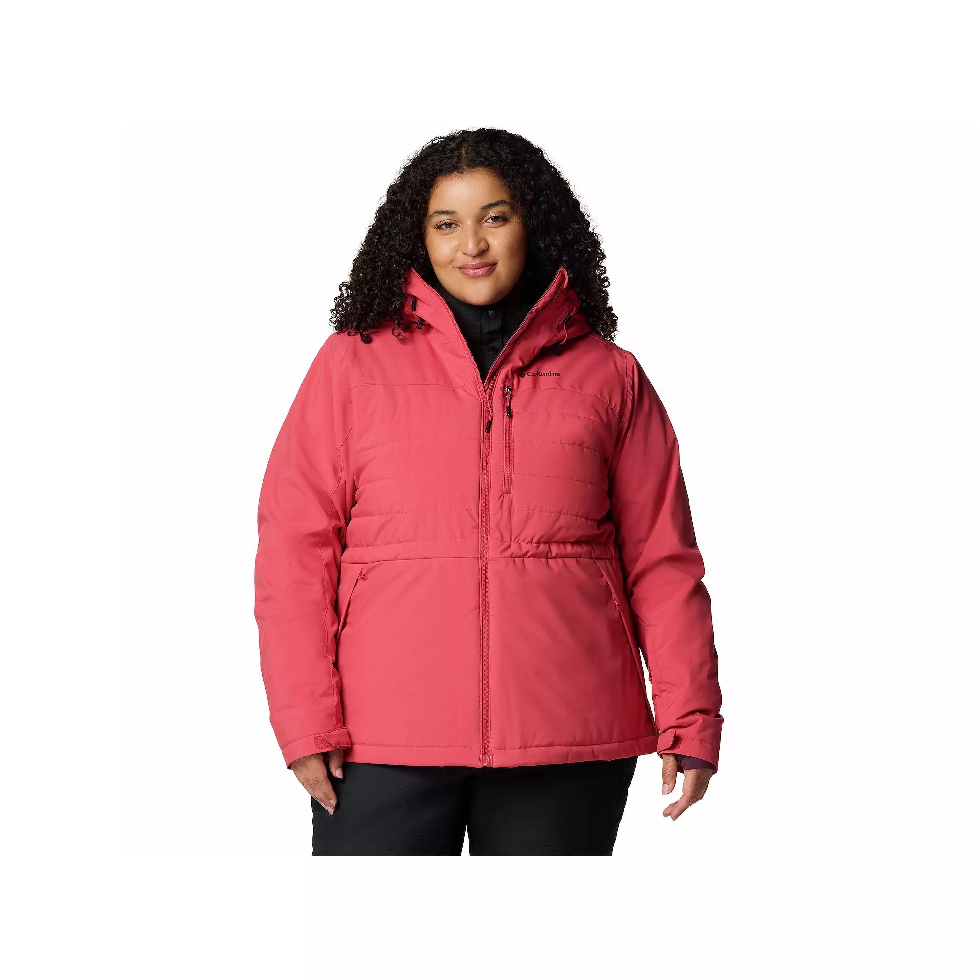 Plus Size Columbia Powdered Peak Insulated Jacket, Women's, Size: 3XL, Daredevil Product Image