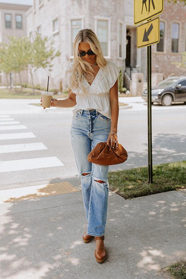 Share The Love Babydoll Top In Cream Product Image