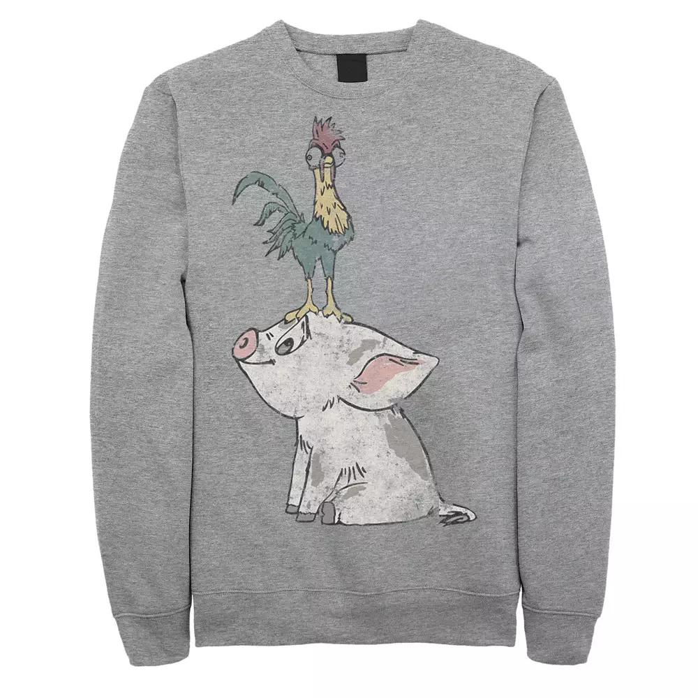 Disney's Moana Hei Hei Men's On Top Of Pigs Head Sweatshirt,  Product Image