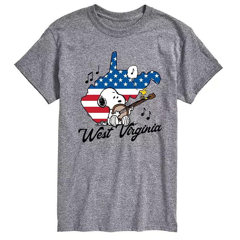 Men's Peanuts Snoopy West Virginia Americana Graphic Tee,  Product Image