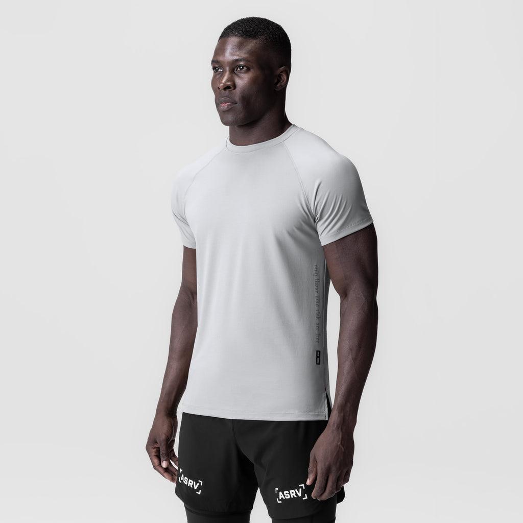 0839. 3D-Lite® 2.0 Lycra® Fitted Tee - Slate Grey "OTWR" Product Image