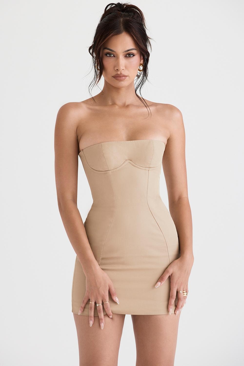 Elissa  stone strapless mini dress Product Image