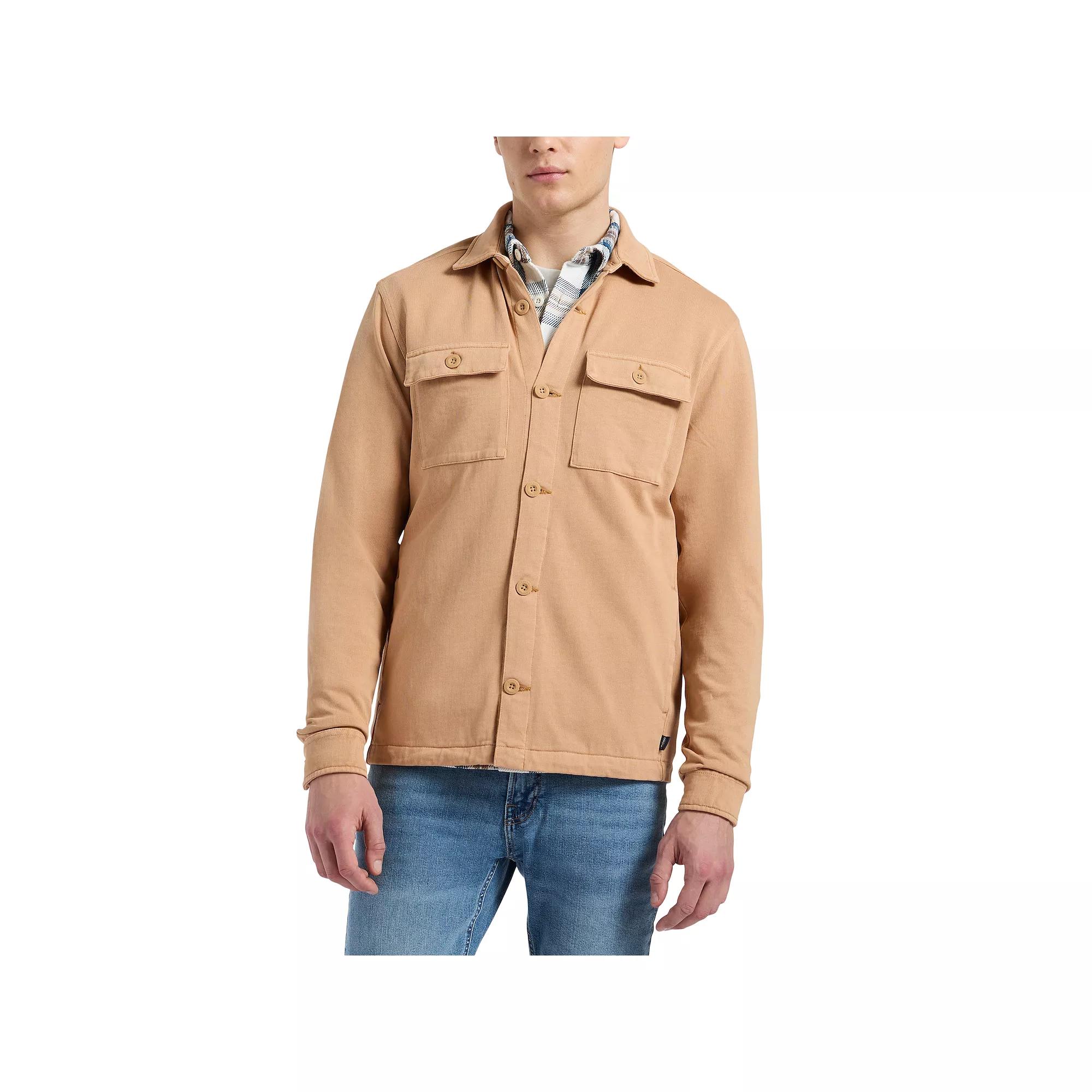 Men's Buffalo Jeans Washed Shacket, Size: Large Product Image