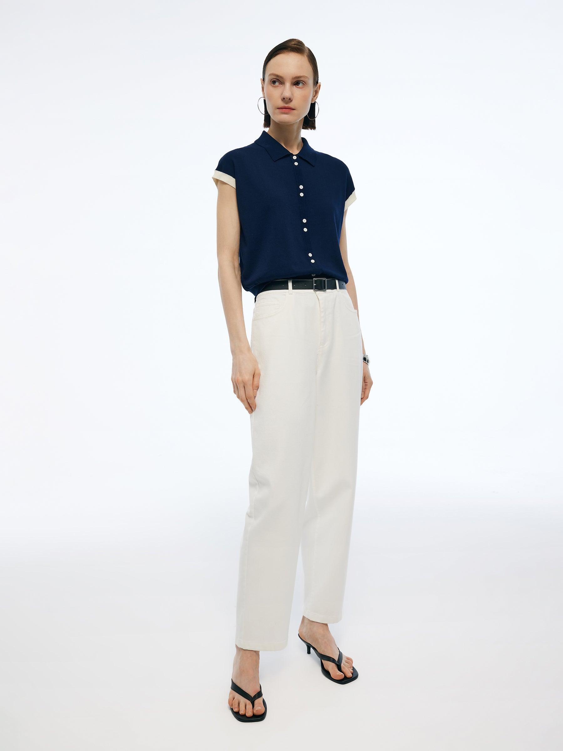 Denim Stretch Women Ankle Length Jeans With Belt Product Image