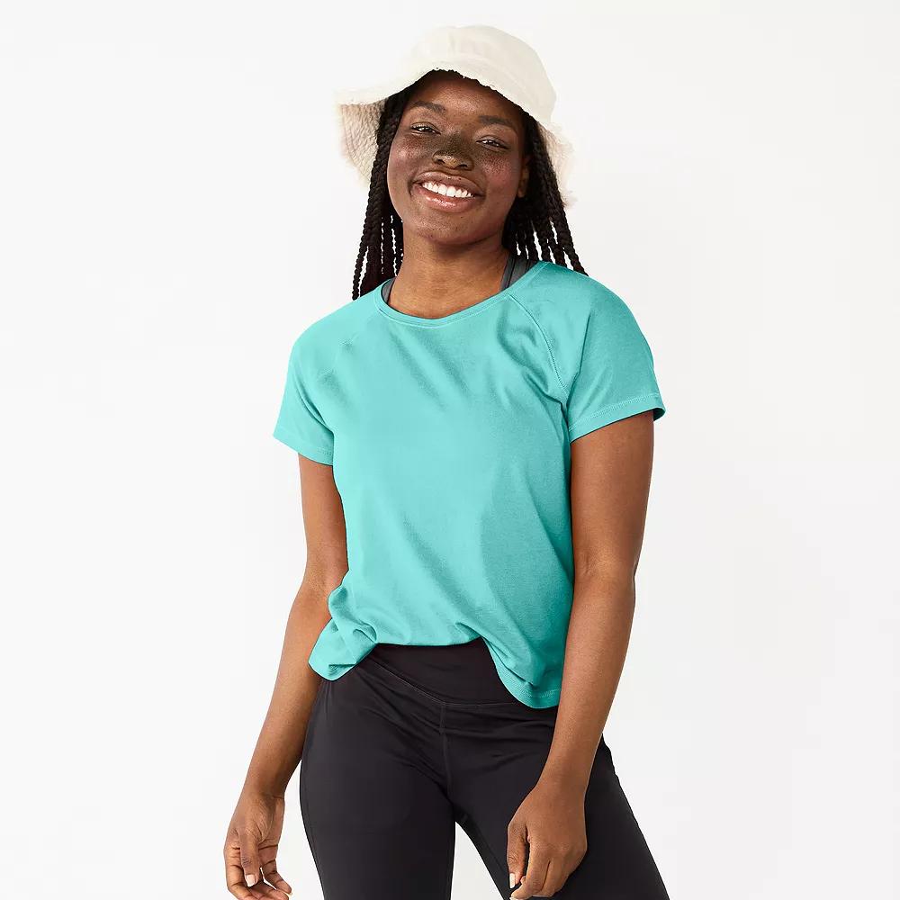 Women's Tek Gear® Core Raglan Tee, Size: Small, Solomon Product Image