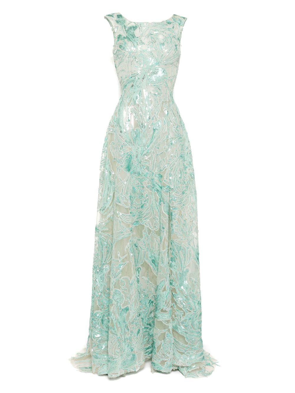 embroidered long dress Product Image