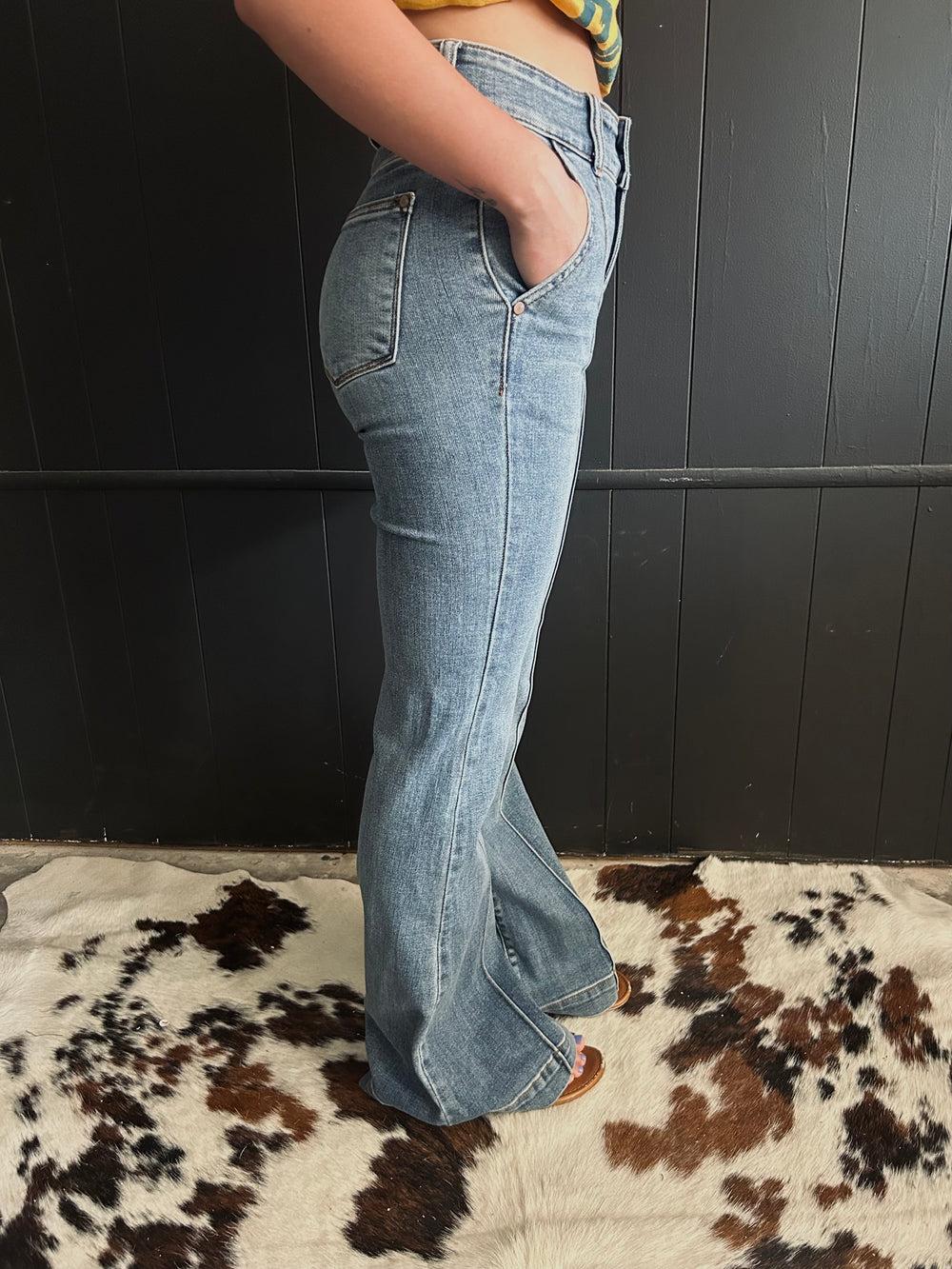 Judy Blue High Waisted Trouser Flare Product Image