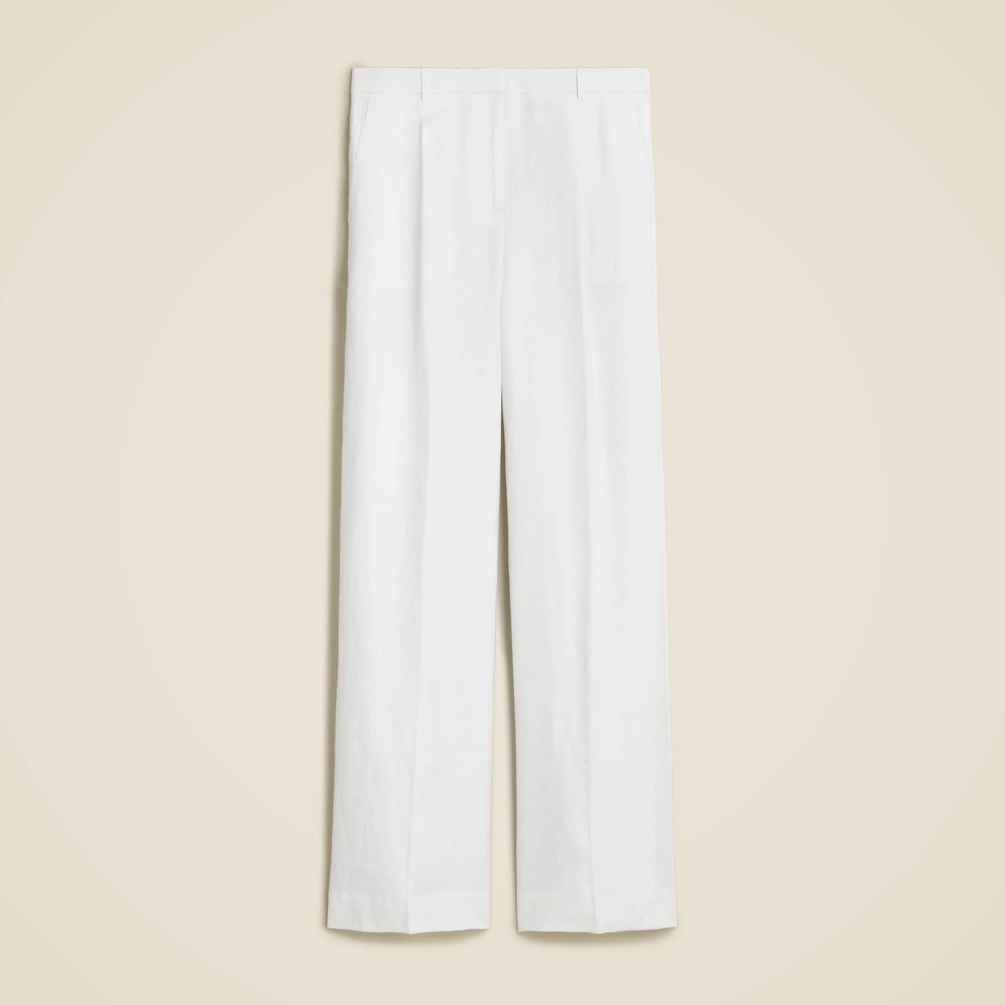 Wide-leg Essential pant in linen Product Image