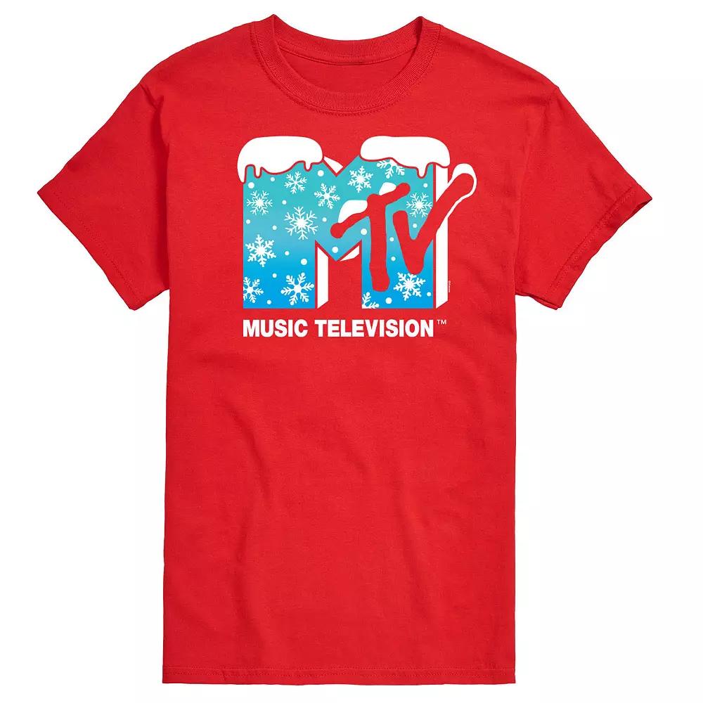 Big & Tall MTV Snowflakes Logo Graphic Tee, Men's,  Product Image