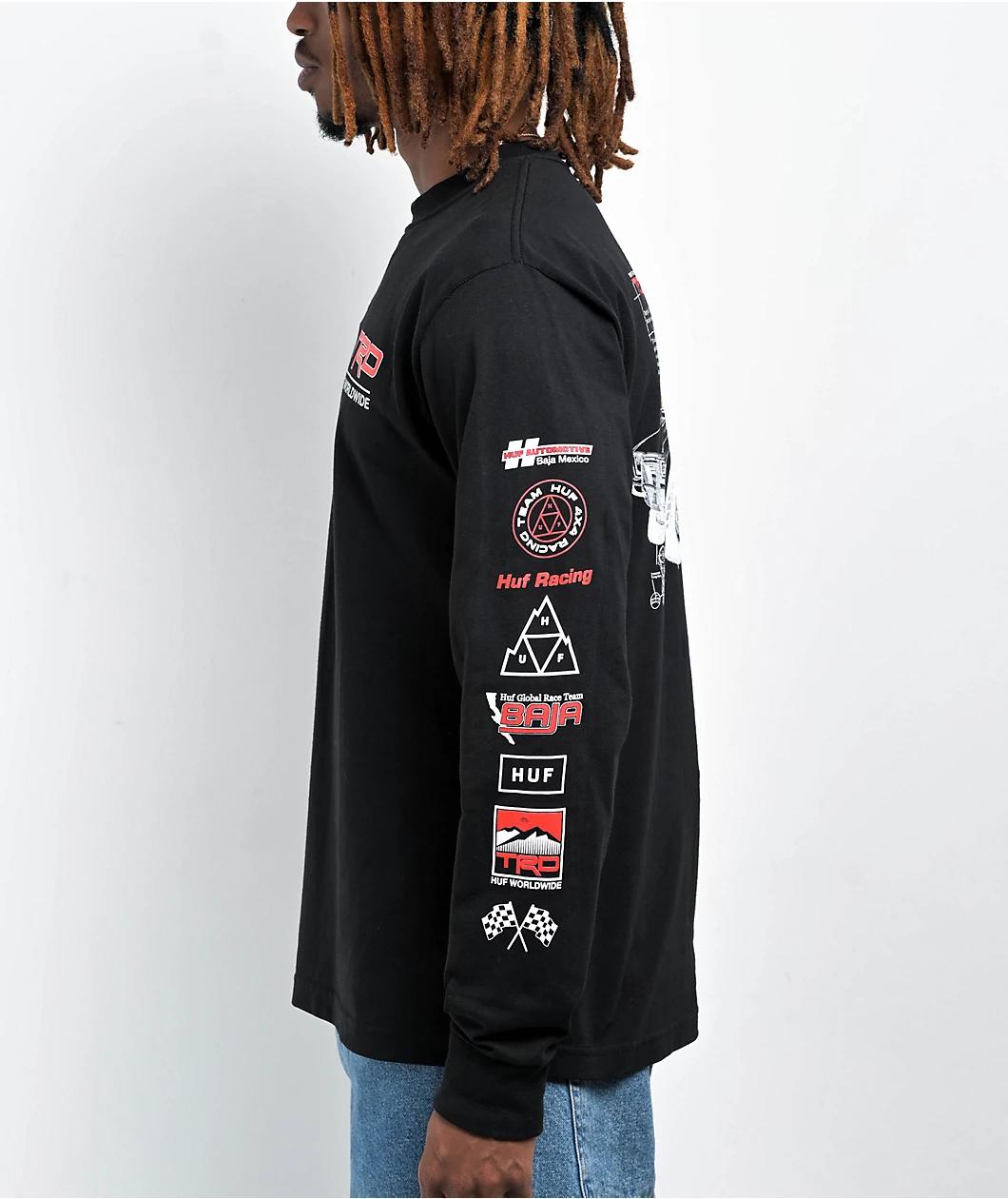 HUF x Toyota TRD Concept Black Long Sleeve T-Shirt Product Image