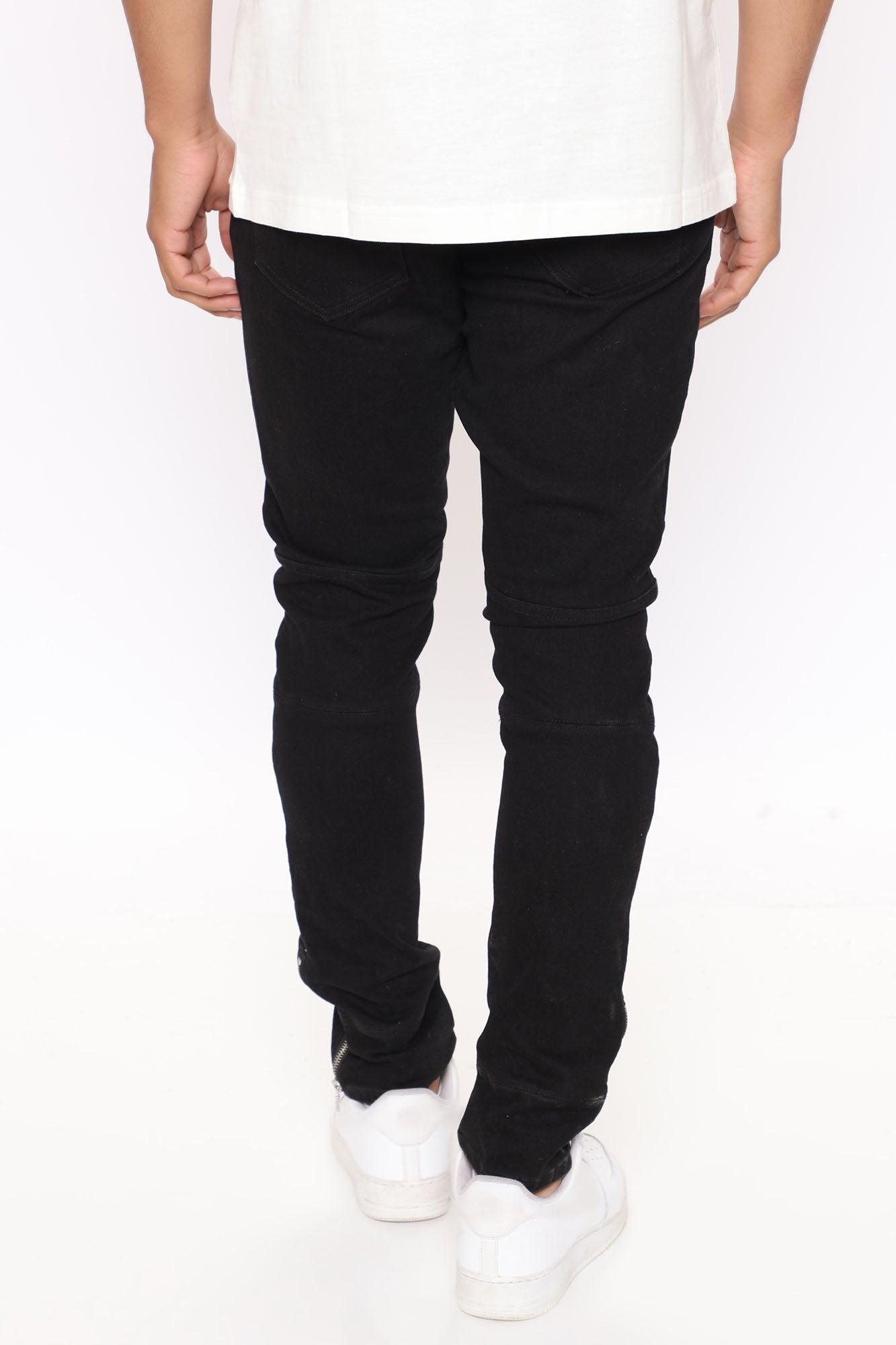 Ryda Moto Skinny Jean - Black Product Image