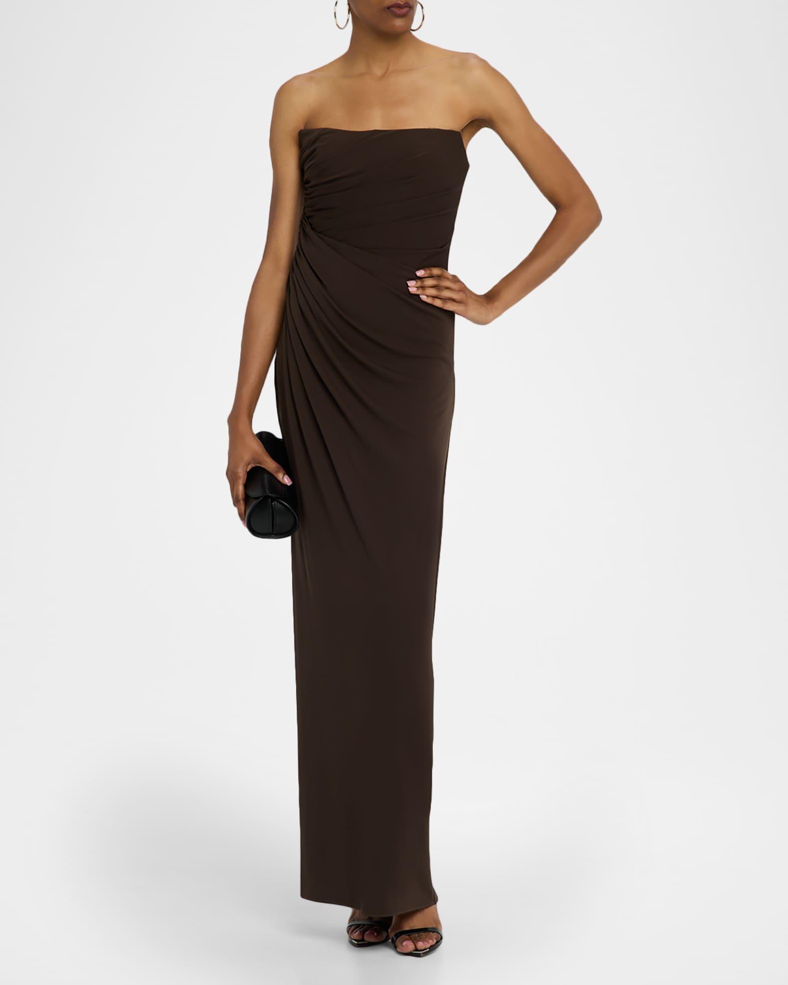 Patrice Strapless Draped Matte Jersey Gown Product Image