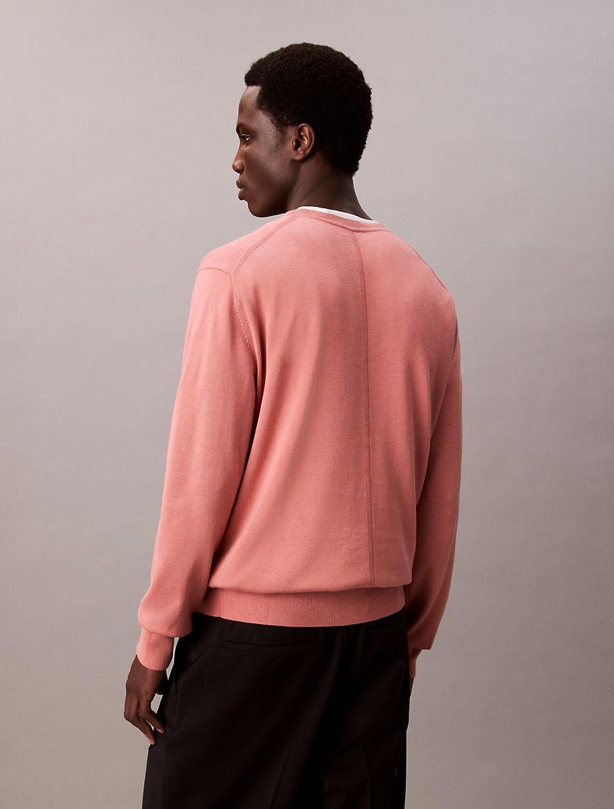 Calvin Klein Mens Supima Cotton Classic Sweater - Neutral Product Image