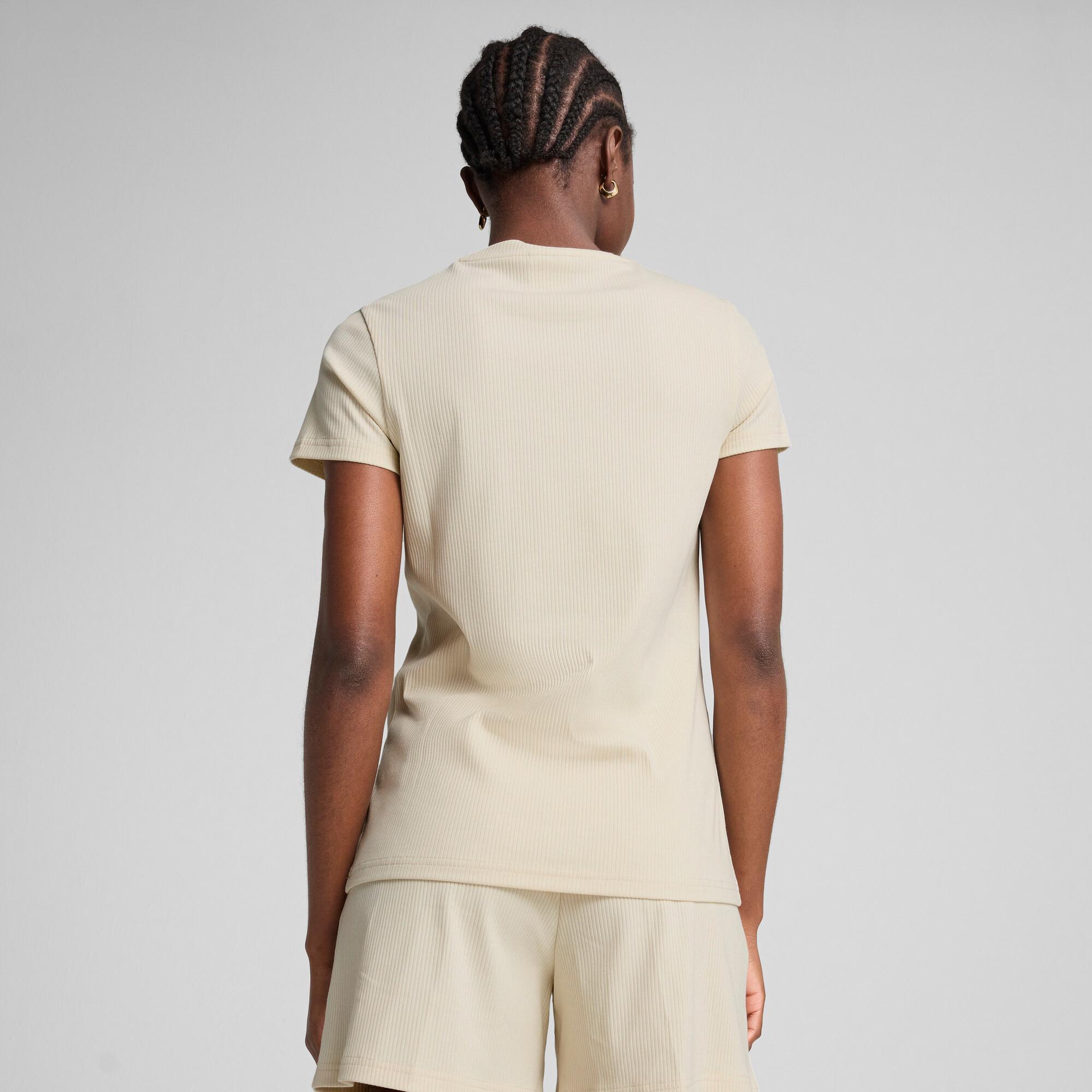 PUMA ESS ELEVATED Rib T-Shirt Women Product Image