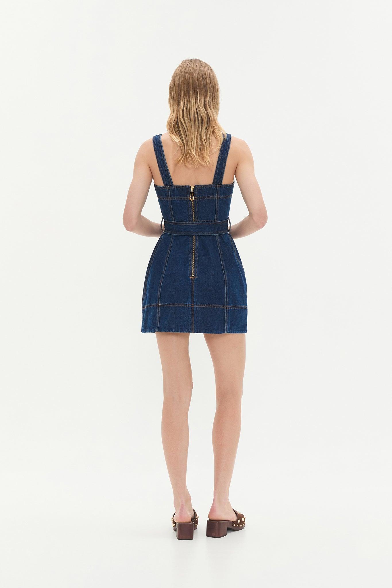 Gianna Denim Mini Dress Product Image
