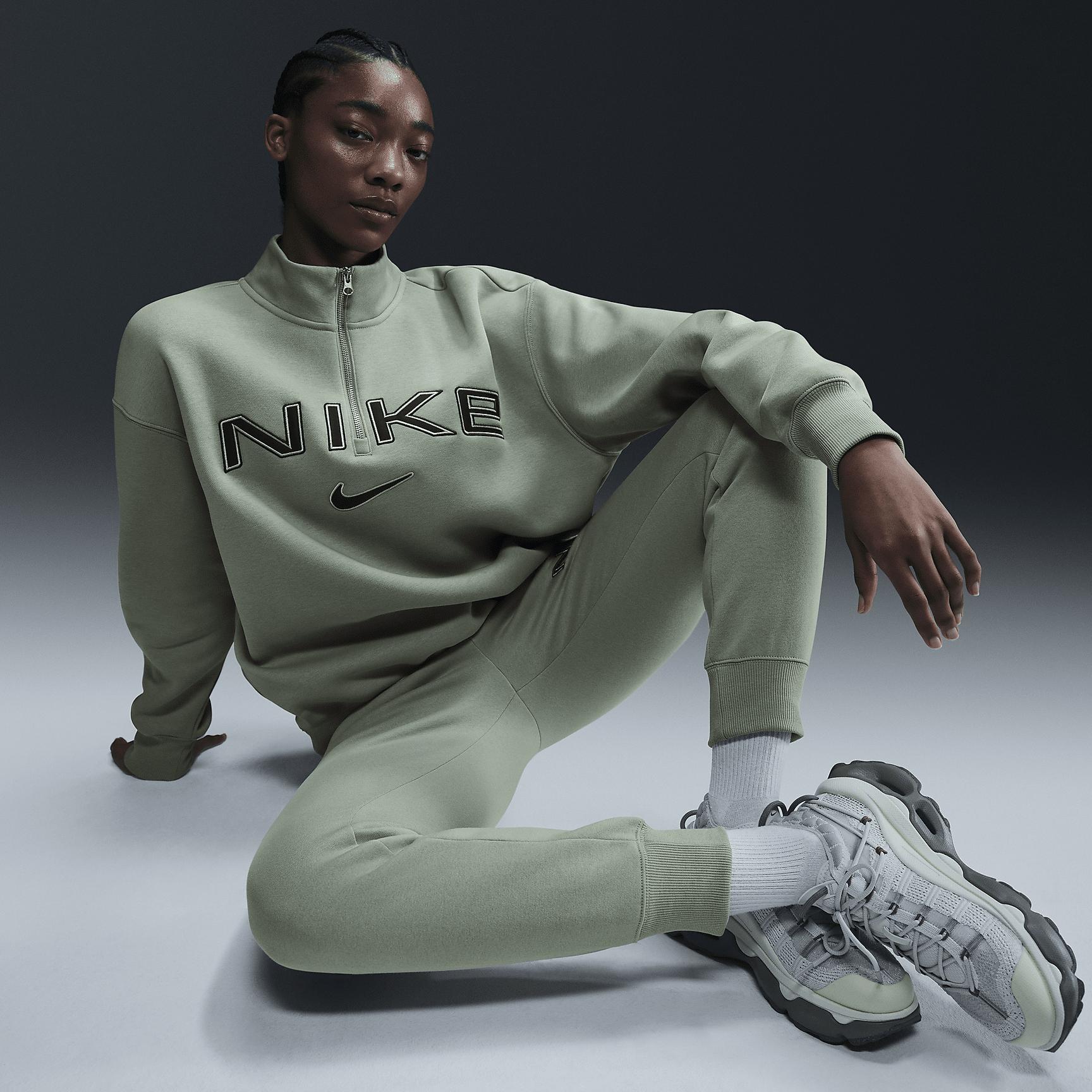 Nike Sportswear Phoenix Fleece Women's Oversized 1/4-Zip Logo Top Product Image