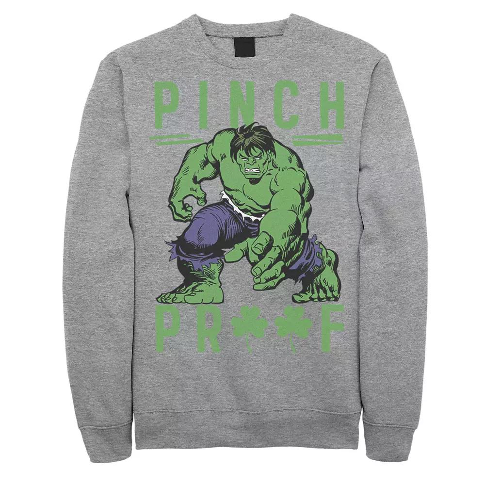 Men's Marvel St. Patty's Vintage Hulk Pinch Proof Sweatshirt,  Product Image
