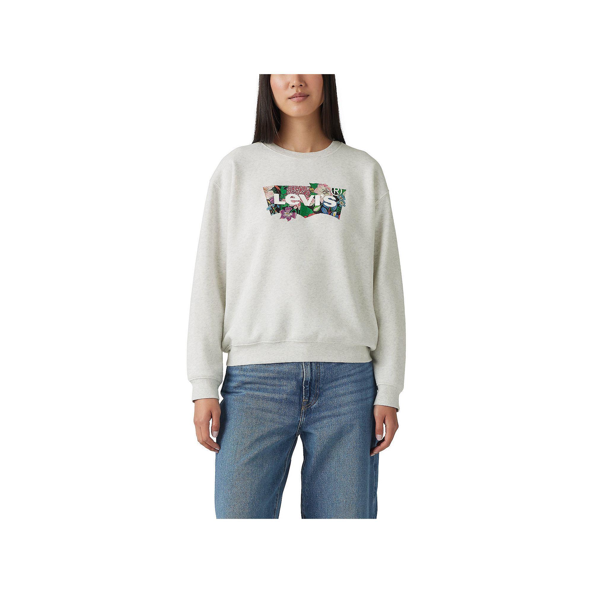 Women's Levi's® Crewneck Sweatshirt, Size: XL, Coloring Book Flower Product Image