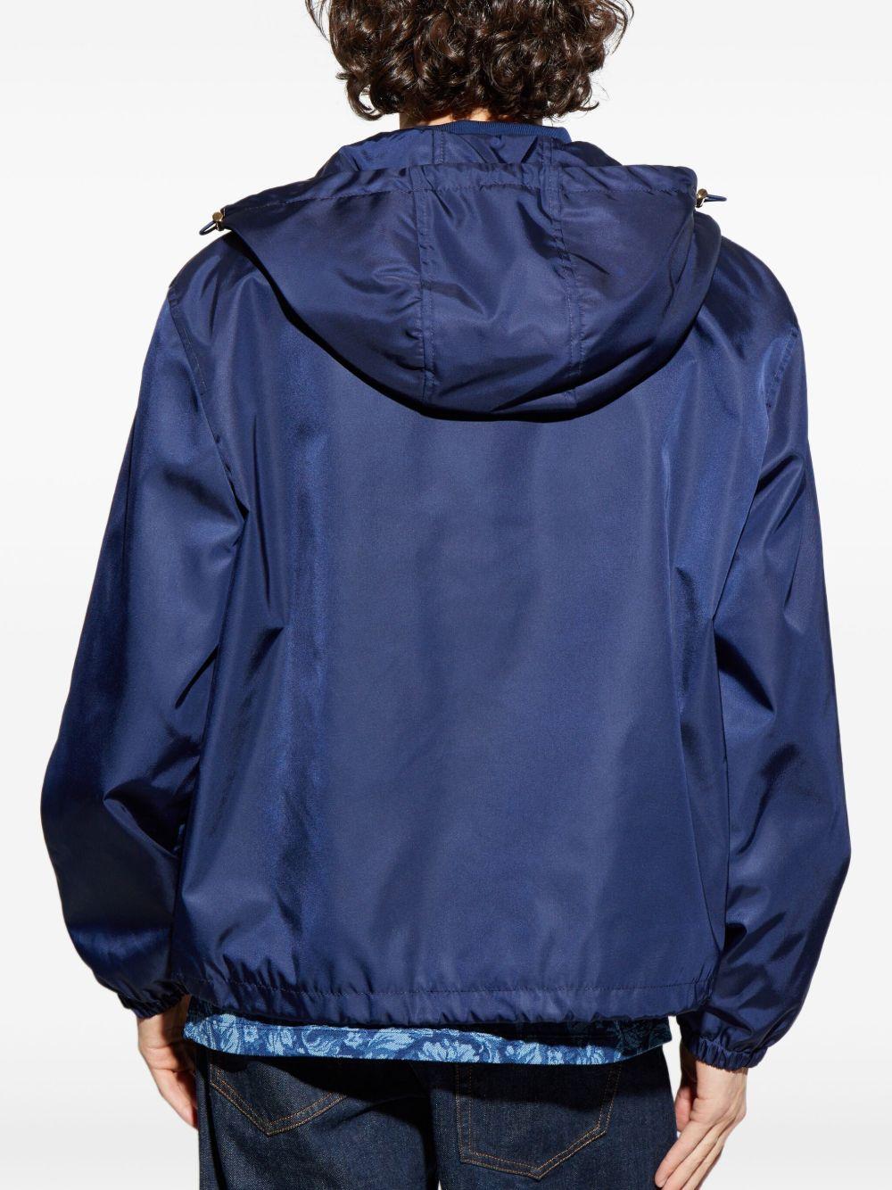 hooded zip-up bomber jacket Product Image