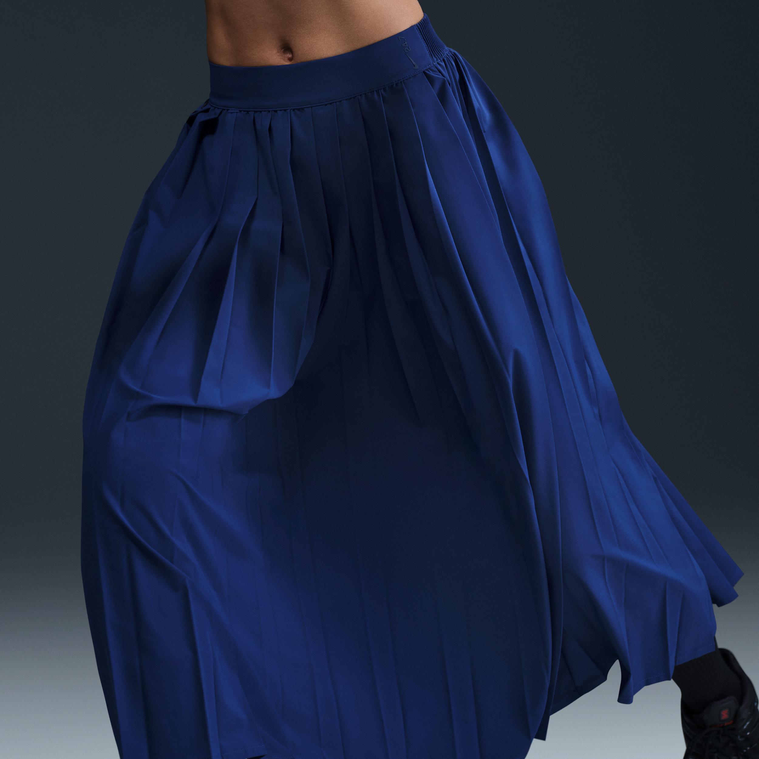 Nike Womens 24.7 PerfectStretch Dri-FIT Pleated Skirt | HQ8153-455 Product Image