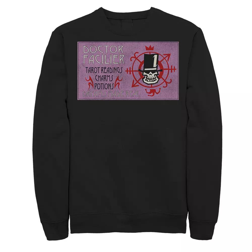 Men's Disney Princess & The Frog Dr. Facilier Card Sweatshirt,  Product Image