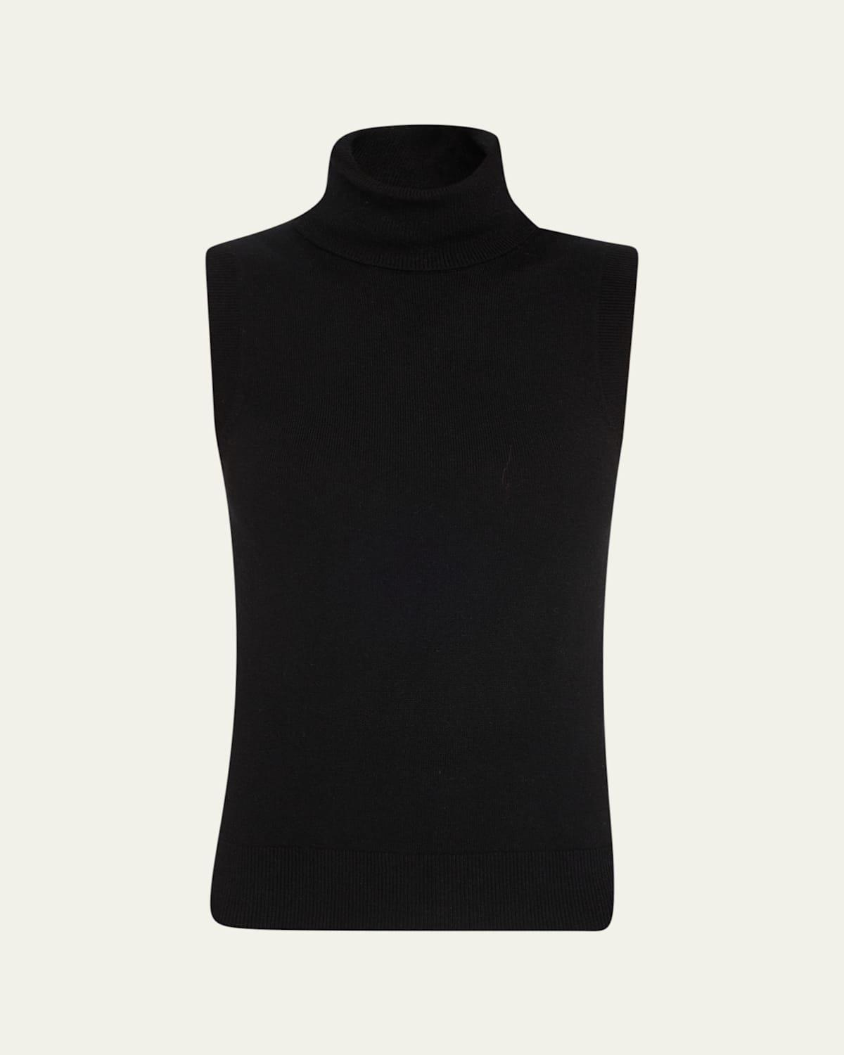 Sleeveless Cashmere Turtleneck Product Image