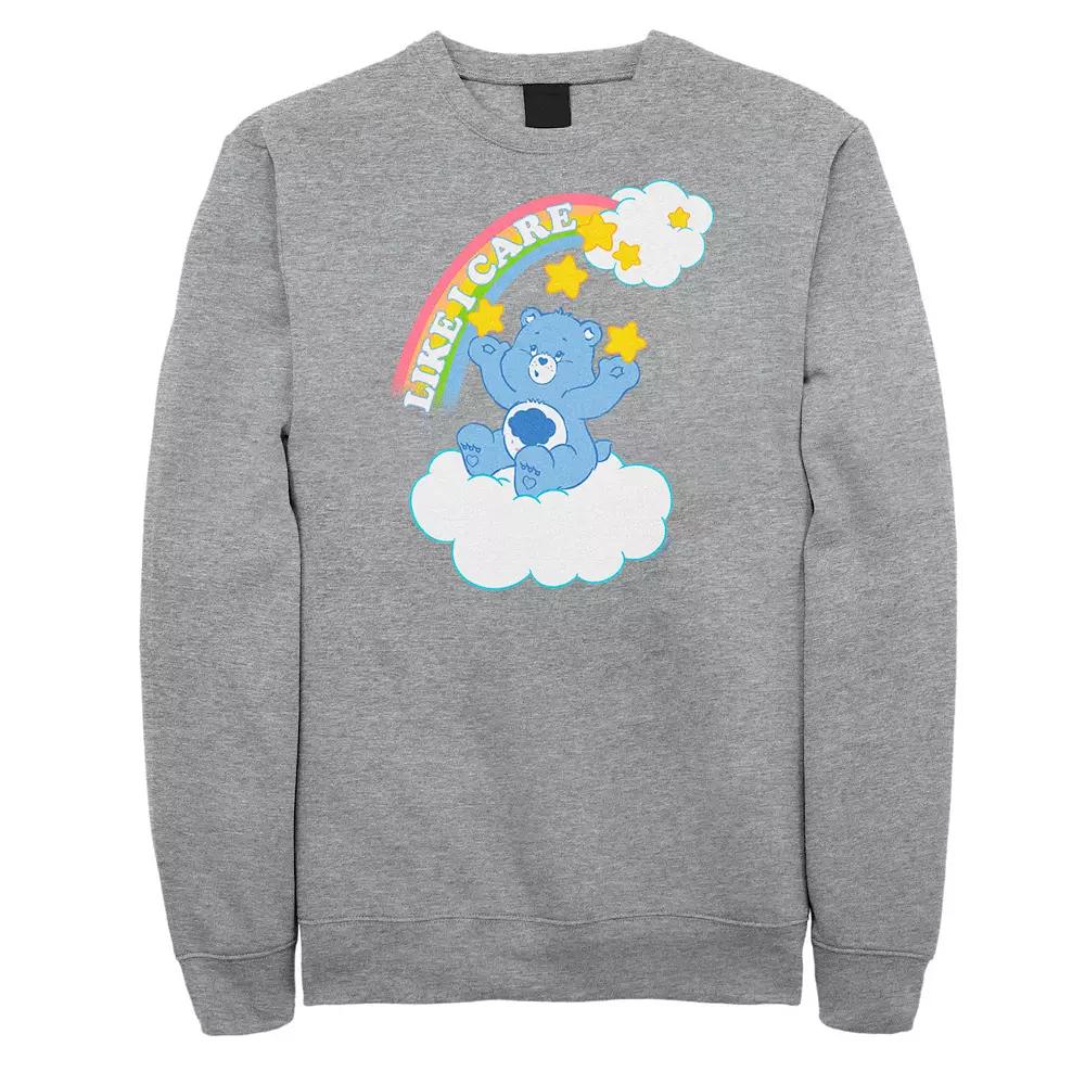 Big & Tall Care Bears Grumpy Bear Like I Care Fleece Sweatshirt, Men's,  Product Image