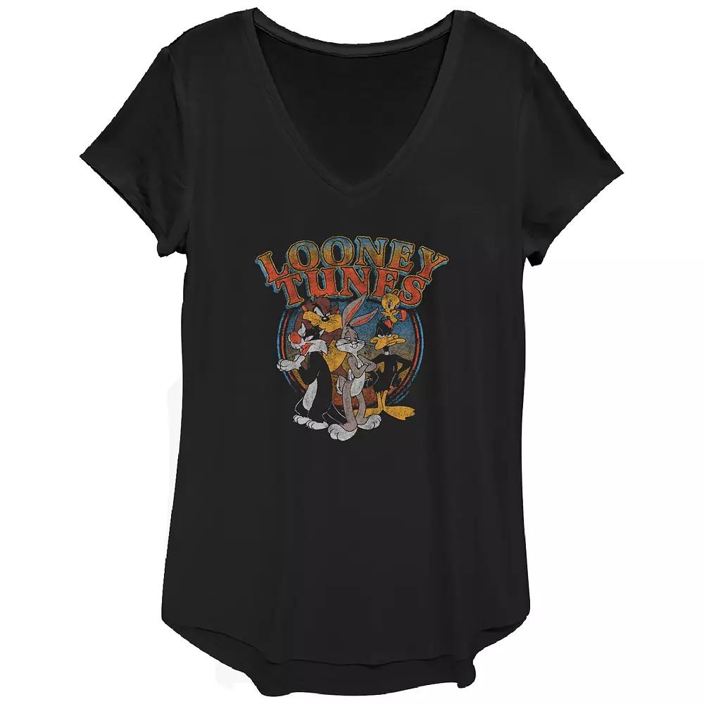 Women's Looney Tunes Taz Tweedy Sylvester Bugs Daffy Graphic Tee, Girl's,  Product Image