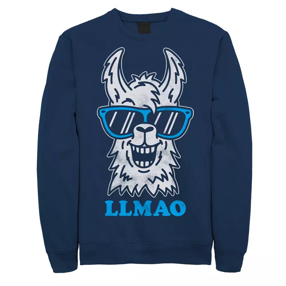 Men's Fifth Sun Llmao Llama Line Art Sweatshirt,  Product Image