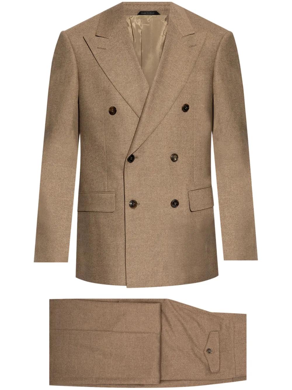 double-breasted wool suit Product Image