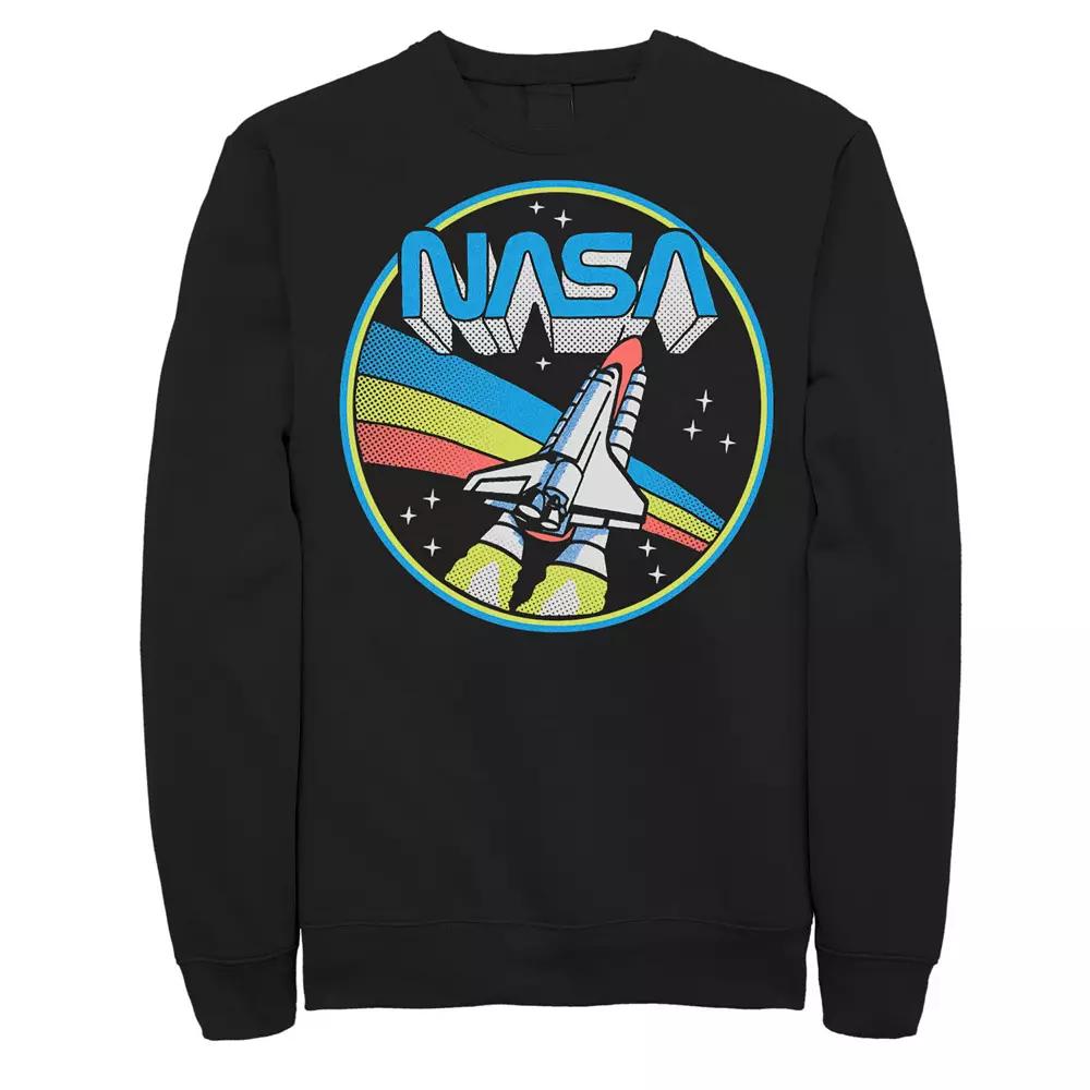 Men's NASA Retro Pop Circle Portrait Logo Sweatshirt,  Product Image