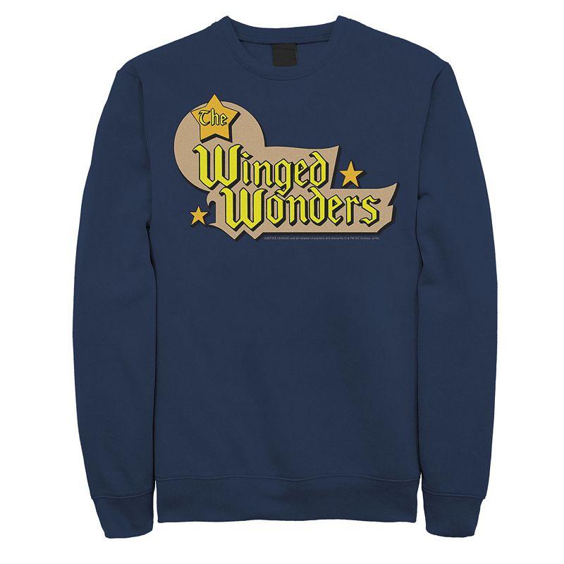 Men's DC Comics The Winged Wonders Text Logo Sweatshirt,  Product Image