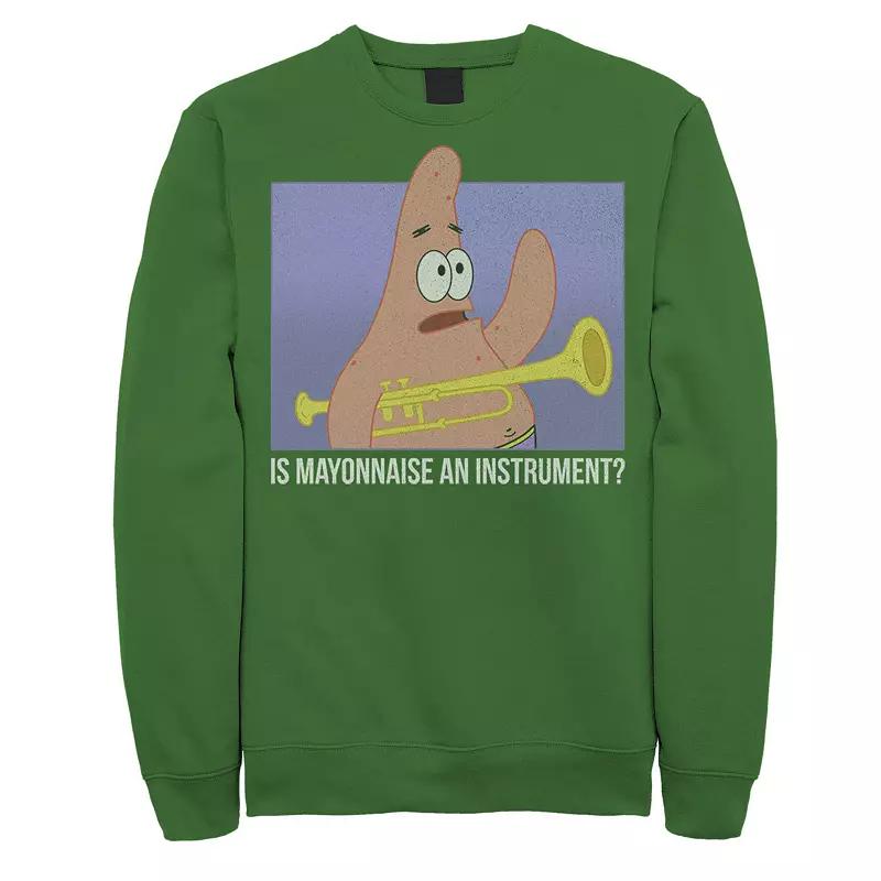 Men's Spongebob Patrick Is Mayonnaise An Instrument Sweatshirt,  Product Image