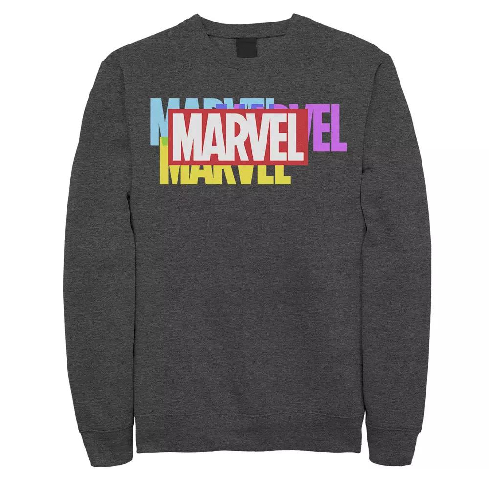 Men's Marvel Multi-Color Logo Sweatshirt,  Product Image